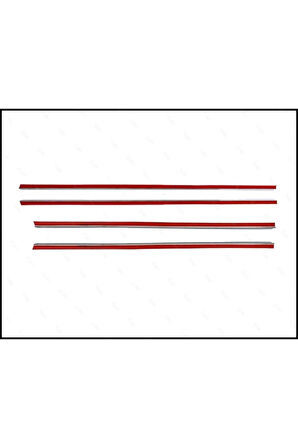 Toyota Yaris Krom Cam Çıtası 4 Prç. 2006-2010 P. Çelik