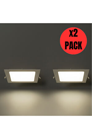 KDL410 Slim Kare LED Spot Gömme 3W 255 Lümen -4000K - Doğal Beyaz