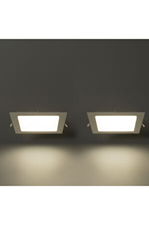 KDL410 Slim Kare LED Spot Gömme 3W 255 Lümen -4000K - Doğal Beyaz