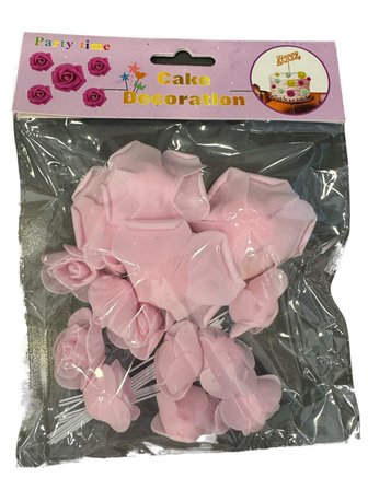 DEKOR GÜL KUMAŞ GÜL-11 14 LÜ AÇIK PEMBE