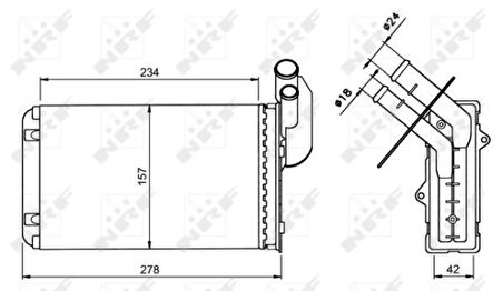 Renault Kalorıfer Radyatörü - Kalorıfer Radyatörü - Nrf 58836