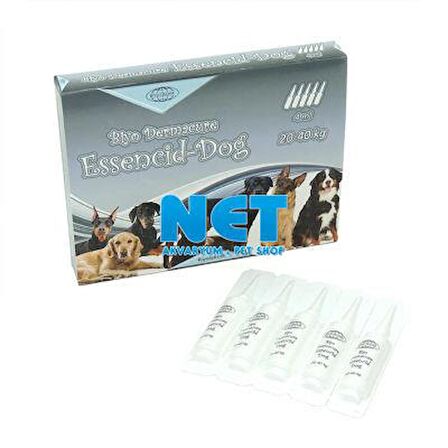 BiyoTeknik Dermacure Essencid-Dog 20-40 Kg Köpek dışparazit 5x4 ml 