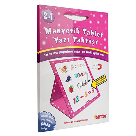 MANYETİK TABLET YAZI TAHTASI - PEMBE