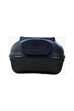 Motosiklet Arka Çanta 46 Litre Siyah Sırt Dayamalı Üst Tabakalı Full Set