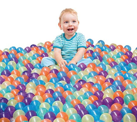 Pilsan Oyuncak Simli Havuz Topu 7 Cm 100 Adet Havuz Topu