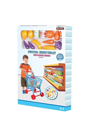 Pilsan Pratik Market Arabası - Mavi