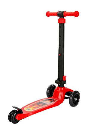 Pilsan Power Scooter Kırmızı 3 Tekerlekli Işıklı Scooter