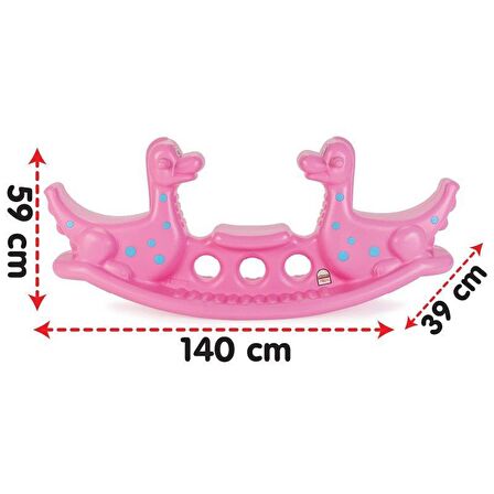 PİLSAN DİNO TAHTEREVALLİ (PEMBE)