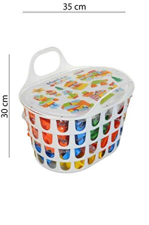 Pilsan Akseuarlı Master Bloklar - Sepetli 128 Parça