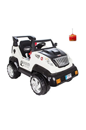 Beyaz Fantastik 12v Uzaktan Kumandalı Akülü Araba