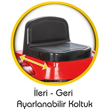 PİLSAN ACTIVE TRAKTÖR PEDALLI(KIRMIZI)