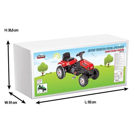 PİLSAN ACTIVE TRAKTÖR PEDALLI(KIRMIZI)