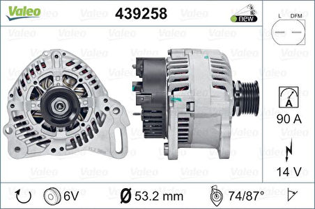 Vag Alternator 12v 90a Transporter IV 99>04 - Lucas Lea1025