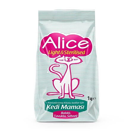 Alice Sterilised Tavuklu Balıklı Kısır Kedi Maması 1 kg