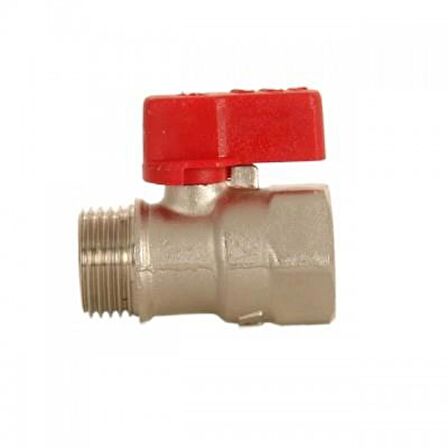 E.C.A 1/2" Mini Küresel Valf - Kırmızı Volanlı 102122028