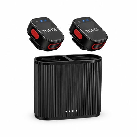 Manyetik Kablosuz Mini Mikrofon 2'si 1 Arada Ses Kontrol ve Gürültü Azaltma