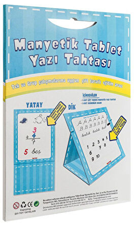 Mavi (Erkek) Manyetik Tablet Yazı Tahtası Kalem Hediyeli