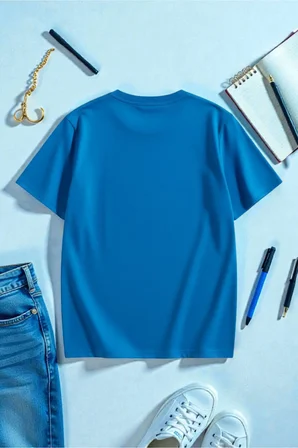 Unisex Majestic Baskılı Oversize T-shirt garalio