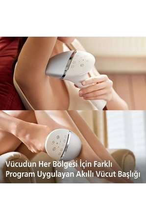 Philips 450.000 Atımlık Premium Epilasyon Full Set | Cilt Tonu Sensörlü, Tüy Alma Ve Traş Makinesi