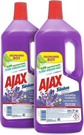 Ajax Fabuloso Yüzey Temizleyici Lavanta 2X2000 ml