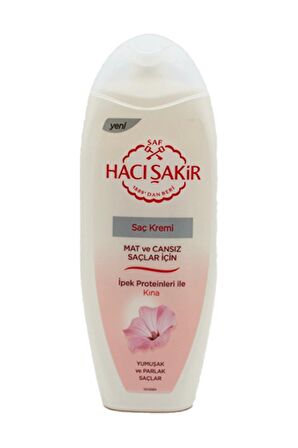 Hacı Şakir İpek Proteinleri &Kına Canlandırıcı Tüm Saç Tipleri İçin Proteinli Saç Kremi 450 ml