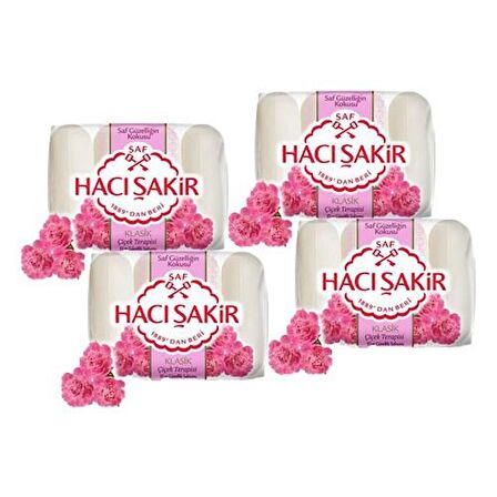 Hacı Şakir Güzellik Sabunu Klasik Çiçek Terapisi 4x70GR x 4 Paket