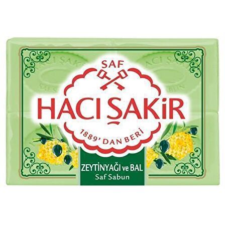 Hacı Şakir Banyo Sabunu Zeytinyağı Ve Bal 4 Lü 600 Gr