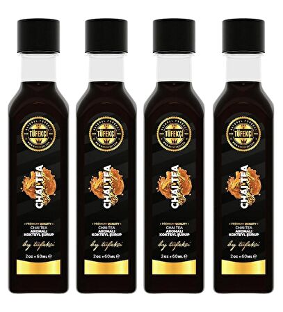 Chai Tea Şurup Yoğun Form Yüksek Aromalı Yeni Formül Avantajlı Paket (4x60ml)