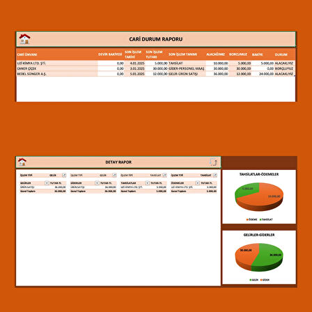 Cari Takip Programı – Excel Tabanlı Lisanslı Yazılım (Dijital Teslim)