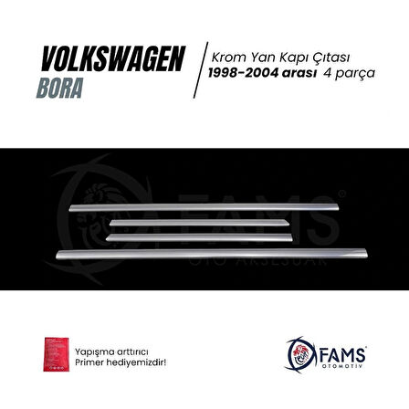 Vw Bora Krom Yan Kapı Çıtası 4 Kapı 1998-2004 P. Çelik