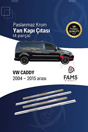 Vw Caddy Krom Yan Kapı Çıtası 4 Parça 2004-2015 P. Çelik
