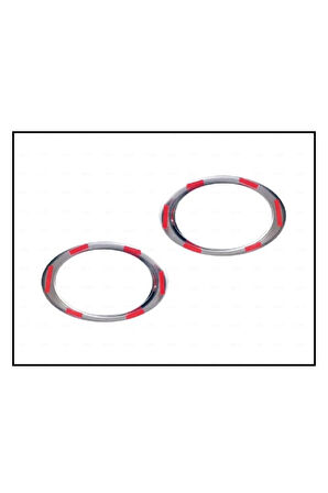 Vw Caddy Krom Sis Farı Çerçevesi 2 Prç. 2010-2015 Arası P.çelik