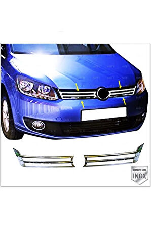 Vw Caddy Krom Ön Panjur 2 Prç. 2010-2015 Arası P.çelik