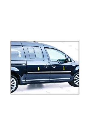 Vw Caddy Uyumlu Krom Yan Kapı Çıtası 4 Kapı 2015 Üzeri P.çelik