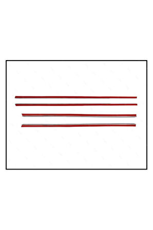 Vw Golf 6 Krom Cam Çıtası 4 Prç. 2009-2013 Arası P. Çelik