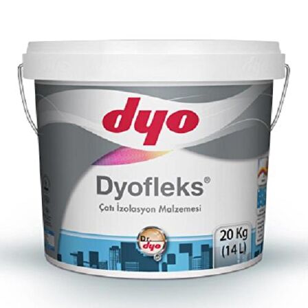 Dyofleks Çatı İzolasyon Malzemesi 20 Kg Beyaz