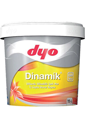 Dyo Dinamik Silikonlu Silinebilir İç Cephe Boyası 0001 Beyaz 15 Lt