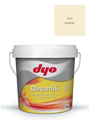 DYO DİNAMİK 15 LT İPEKMAT İÇ CEPHE (2251) KUMSAL