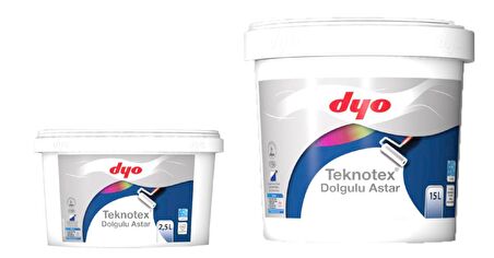 Dyo Teknotex Dolgulu İç Dış Astar 2.5 Lt Beyaz