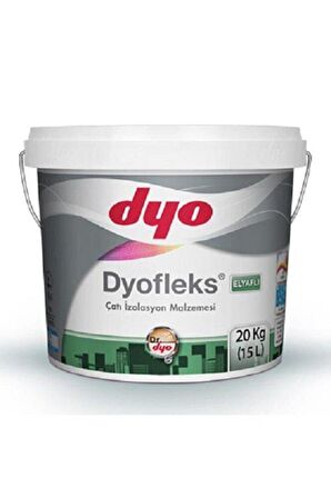 Fleks Elyaflı Çatı Izolasyon Malzemesi 2.5 Lt Beyaz