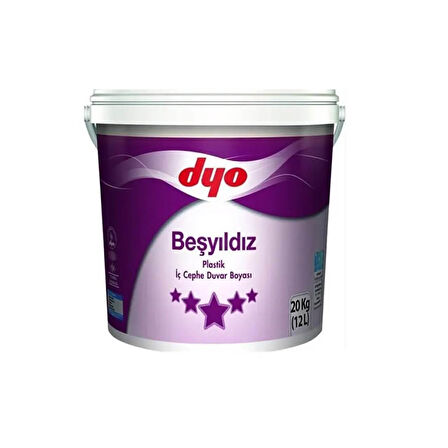 DYO BEŞYILDIZ PLASTİK İÇ CEPHE BOYASI 20KG