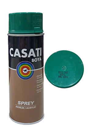 Casati Akrilik Sprey Boya 400 ML S313 Düz Yeşil Ral 6016