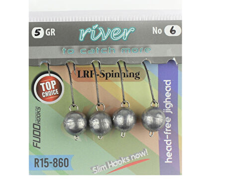 River Mafsallı Hareketli Jig Head 4P 4.5 gr no:6