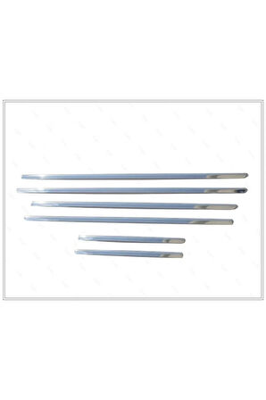 Vw Touareg Krom Cam Çıtası 6 Prç. 2002-2010 P. Çelik