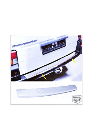 Vw T4 Transporter Krom Arka Tampon Üzeri Koruma 1995-2003 Arası Paslanmaz Çelik