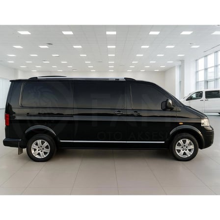 Vw T5 Transporter Krom Yan Kapı Çıtası 7 Prç 2003-2015 P.çelik (uzun Şase)