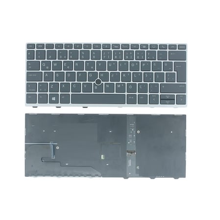 HP Elitebook 830 G5, 735 G5, 730 G5 Notebook Klavyesi (Siyah TR) / KL0322NB