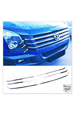 Vw Crafter Krom Ön Panjur 6 Prç. 2012-2016 Arası Paslanmaz Çelik