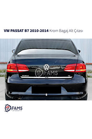 Vw Passat B7 Krom Bagaj Alt Çıtası 2010-2014 Arası Uyumlu Paslanmaz Çelik