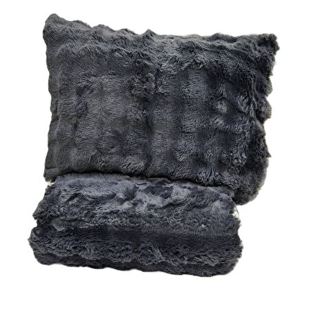COMFORT YORGAN SETİ ÇİFT KİŞİLİK PUFF LORİA ANTRASİT
